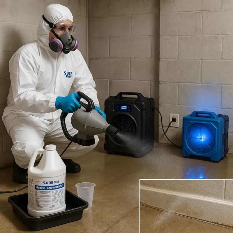 Sanitization and Odor Removal process in Lamartine, WI