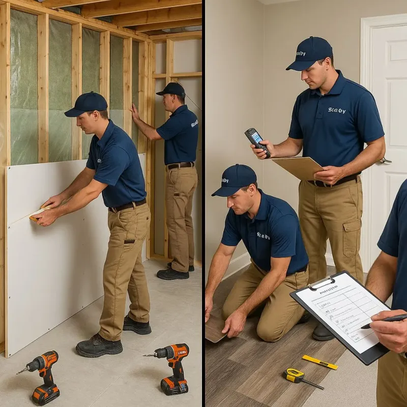 Repairs and Reconstruction process in Lamartine, WI